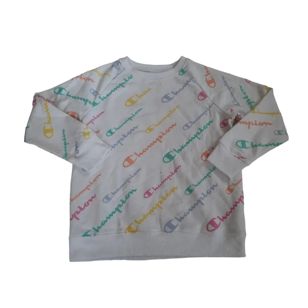 Champion Girls Logo Pullover Sweatshirt XL